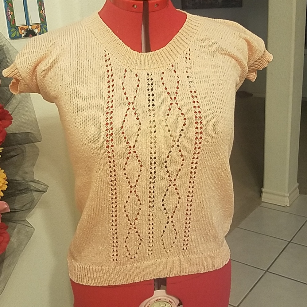 Vintage peach sweater